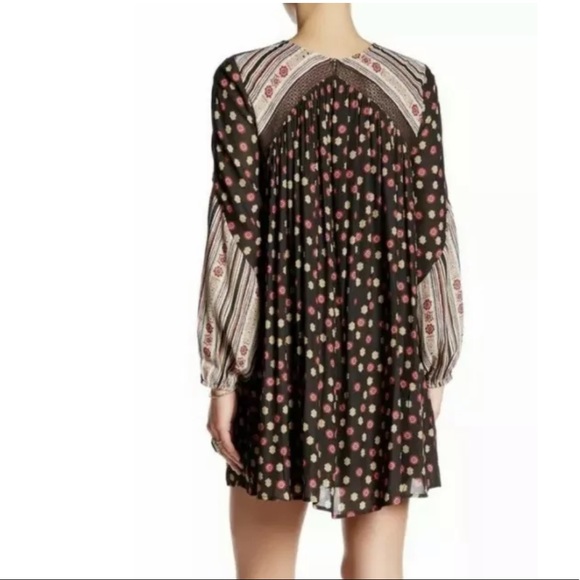 Free People Rain or Shine Mini Dress Tunic Boho - Picture 2 of 12
